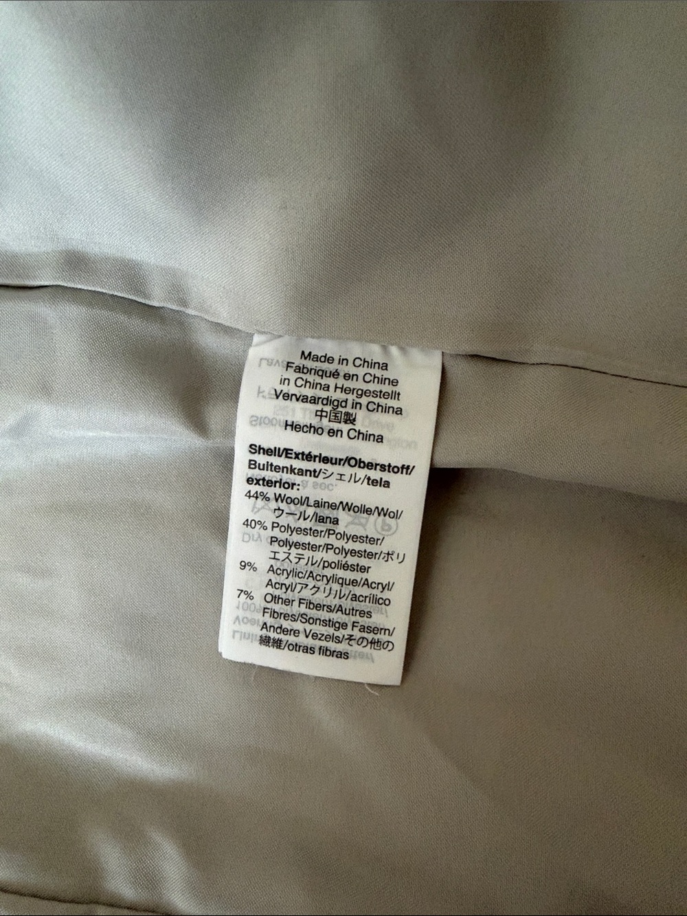 J. Crew Light Gray Wool-Blend Coat - Picture 3 of 4